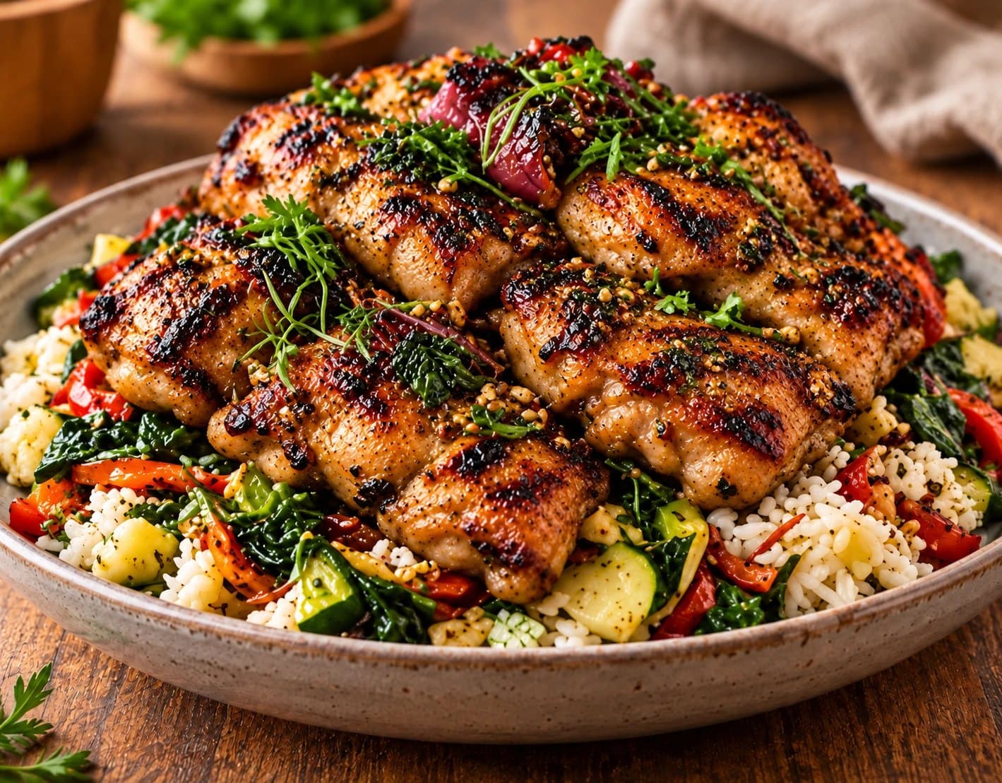 Charbroiled Free-Range Chicken Thigh